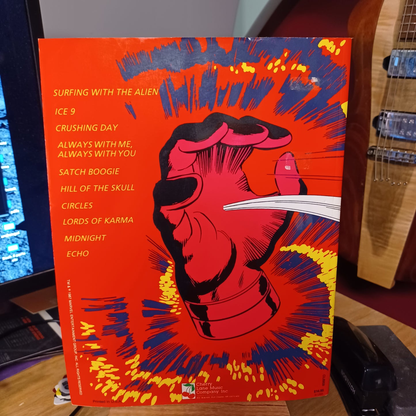 Joe Satriani Surfing with the Alien Tab book 1987 edition