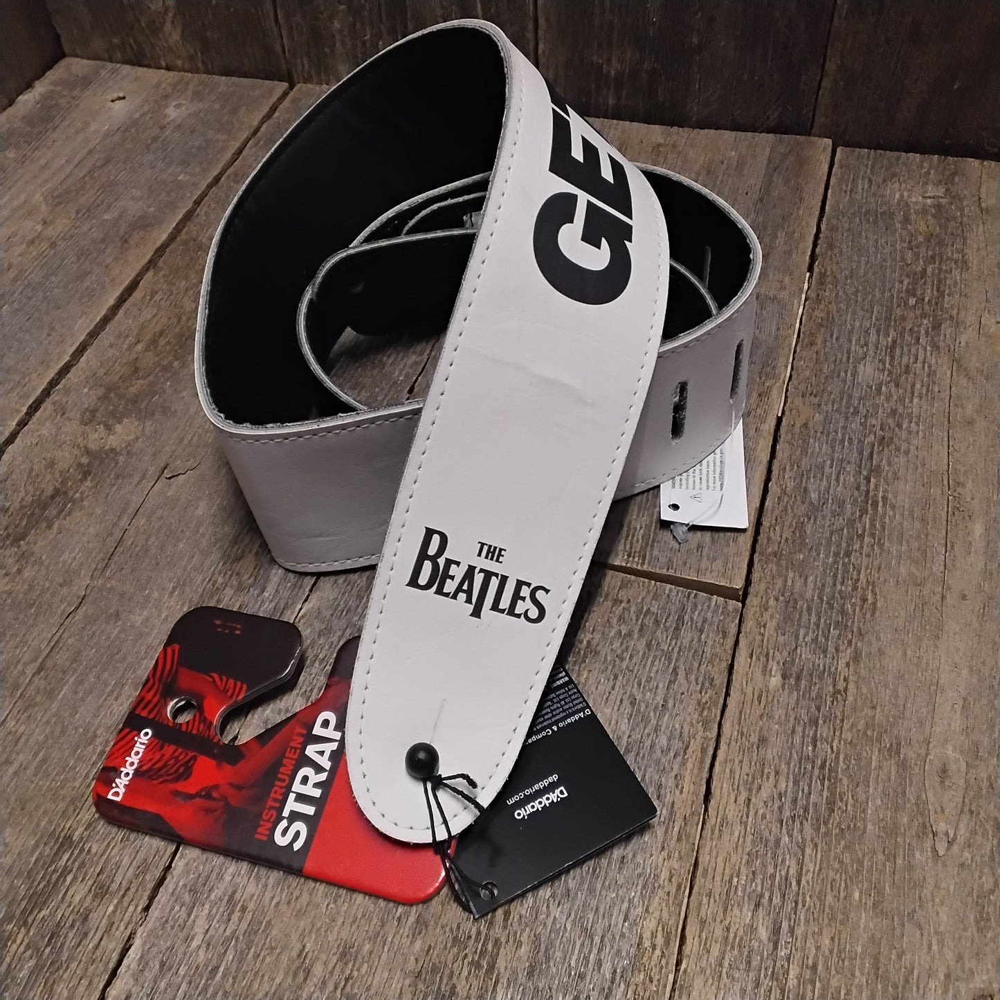 Used D'Addario Beatles "Get Back" Leather Strap