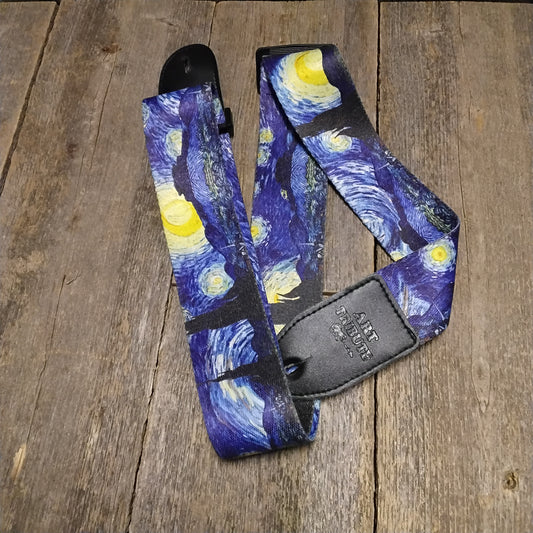 Used Art Tribute Van Gogh Starry Night Guitar Strap