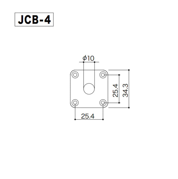 Square Jackplate for Les Paul Metal
