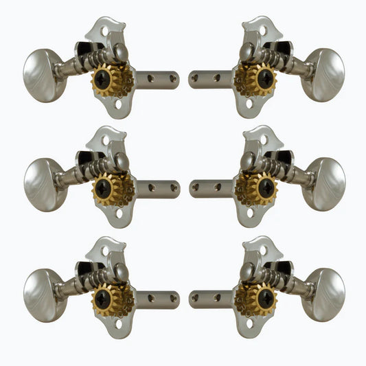 Grover H98N 3x3 Sta-Tite Nickel Keys- set of 6 pcs