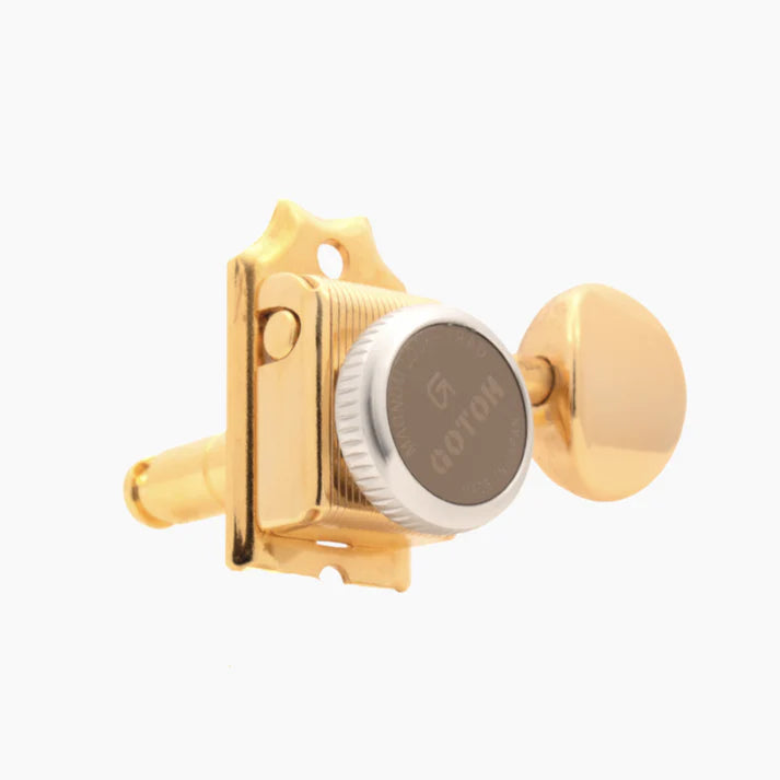 Gotoh SD91-MGT Vintage Style Rear Locking 6 in line Oval Button Tuning Machines (C)