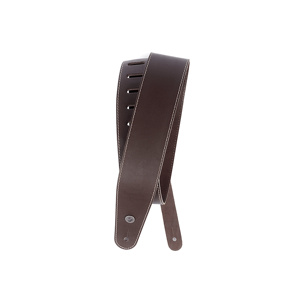 D'Addario 25LSA00-DX Classic Leather Strap w/Contrast Stitch