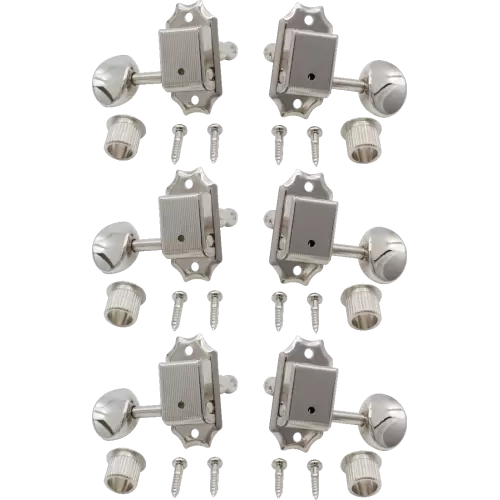 Gotoh SD90 3x3 Vintage Style Oval Button Keys Nickel (Qty 6) (C)