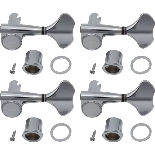 Gotoh GB707 Compact Tuning Machines for Bass, chrome, 4-In-Line (C)