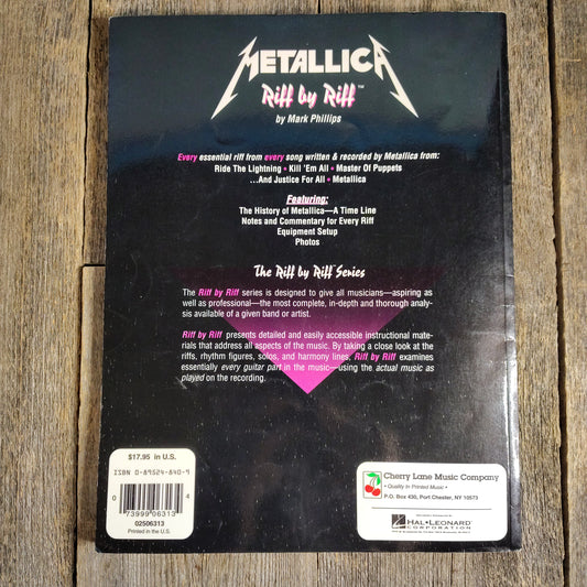 Used Metallica "Riff by Riff" Song Book