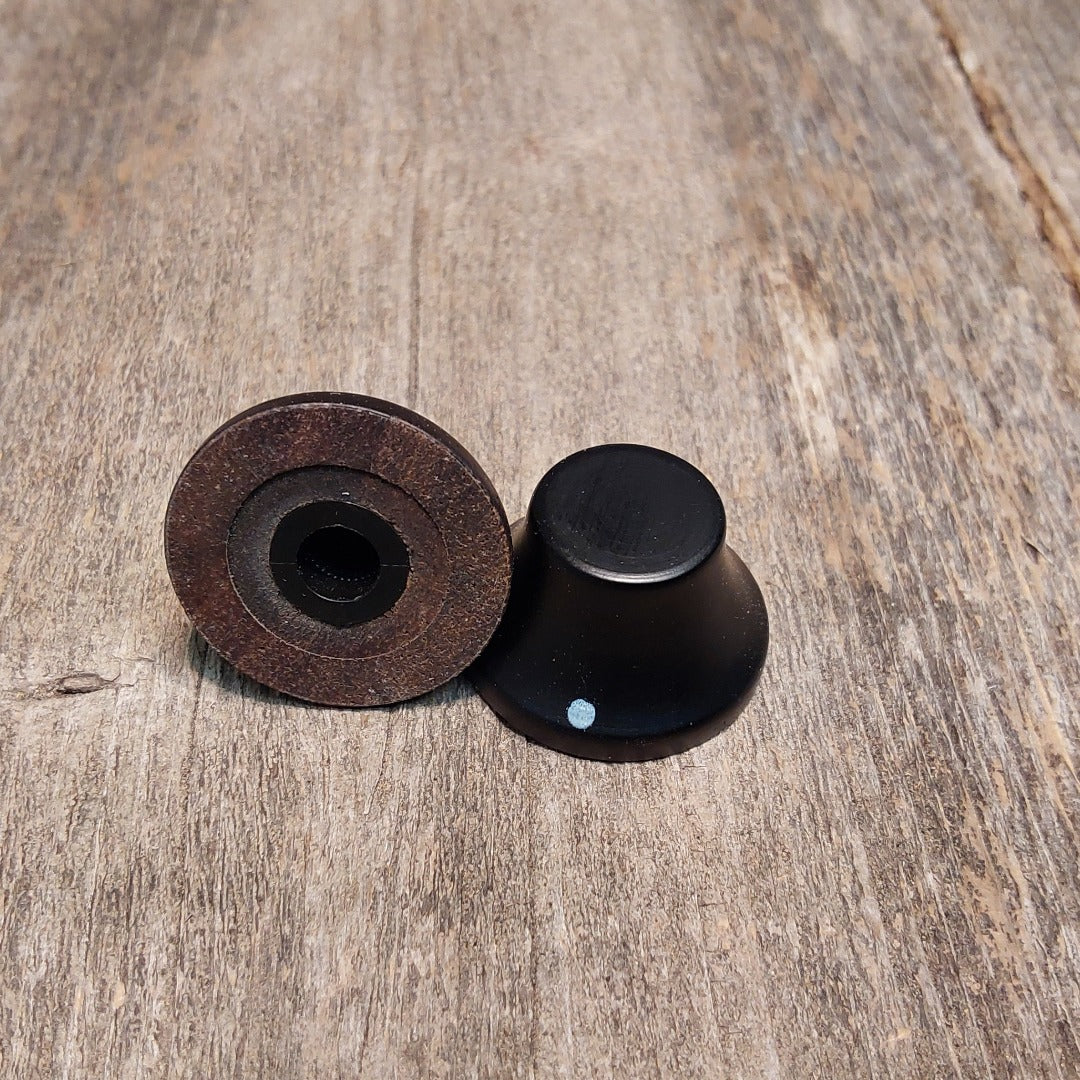 Allparts PK-3197-0E0 Ebony Bell Knobs 2 pack
