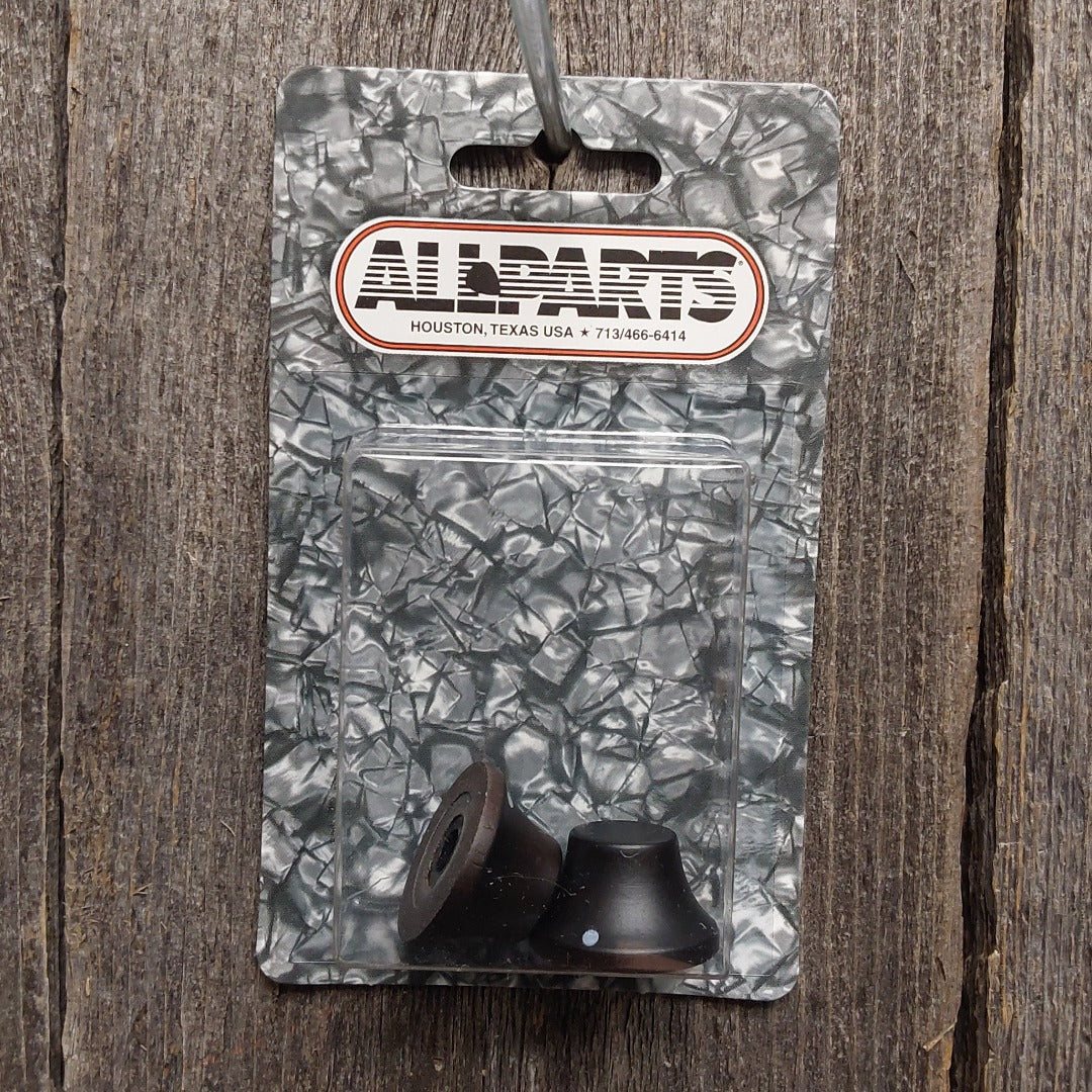 Allparts PK-3197-0E0 Ebony Bell Knobs 2 pack