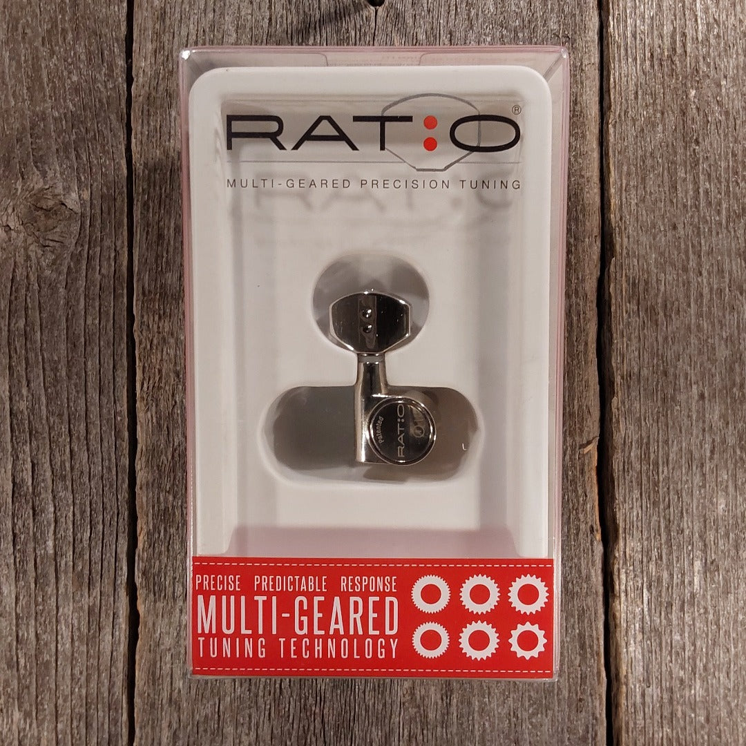 GraphTech PRN-2721-N0 Ratio Tuners 6 in Line Modern Mini Keys Nickel