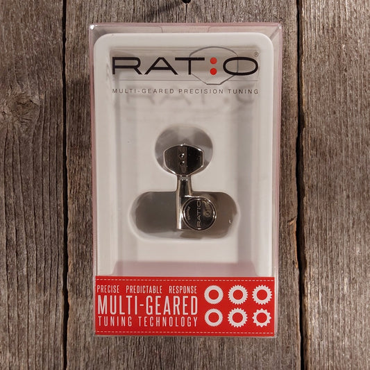 GraphTech PRN-2721-N0 Ratio Tuners 6 in Line Modern Mini Keys Nickel