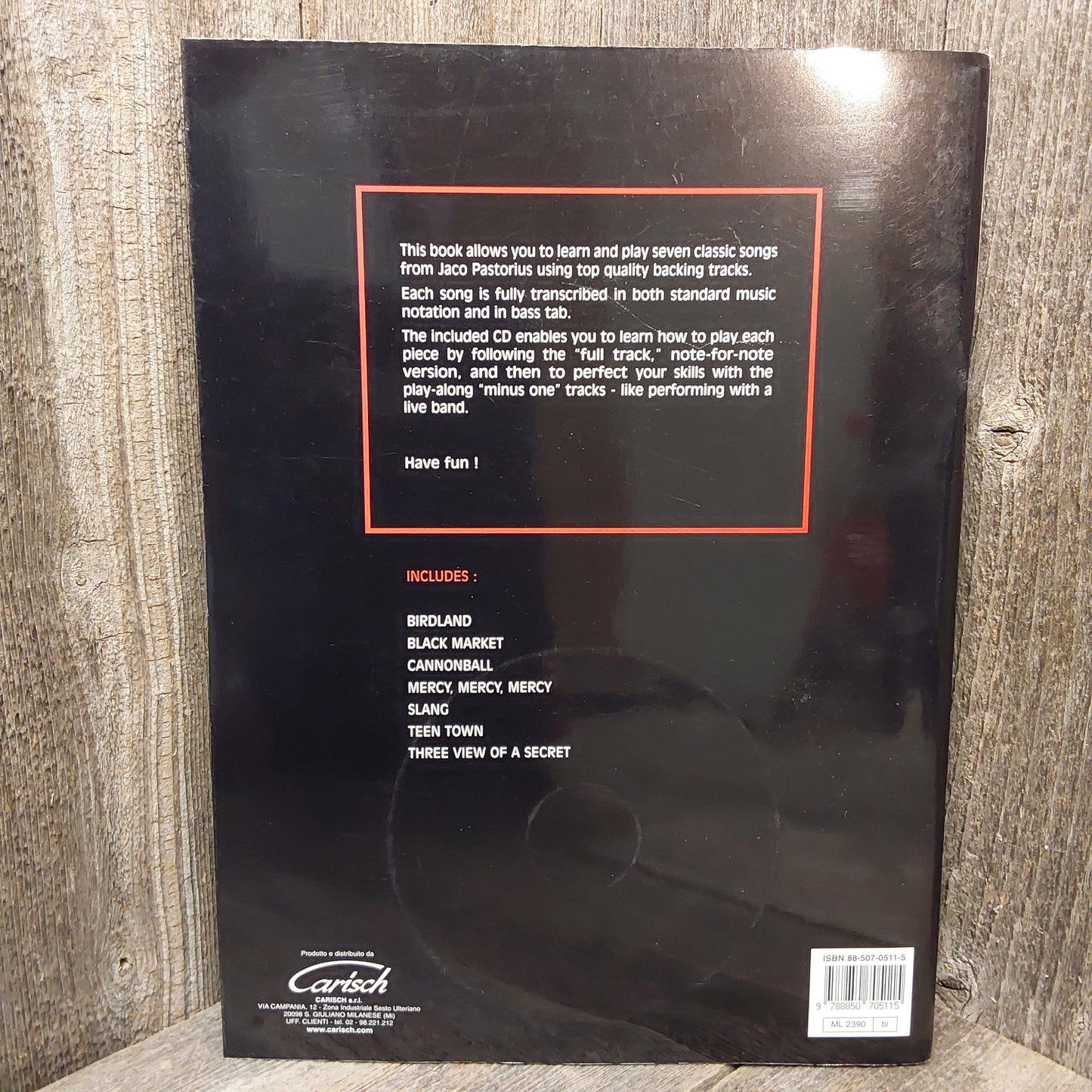 Jaco Pastorius Ultimate Minus One Bass Trax Book