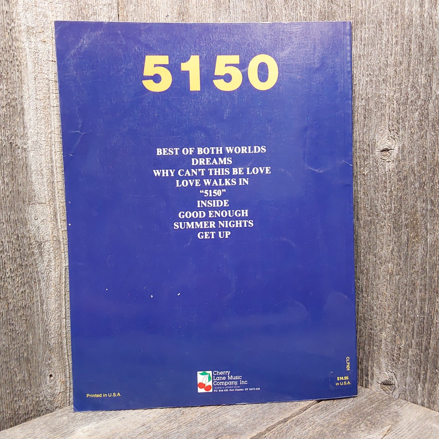 Used Cherry Lane Van Halen 5150 Songbook 1988 1st Edition