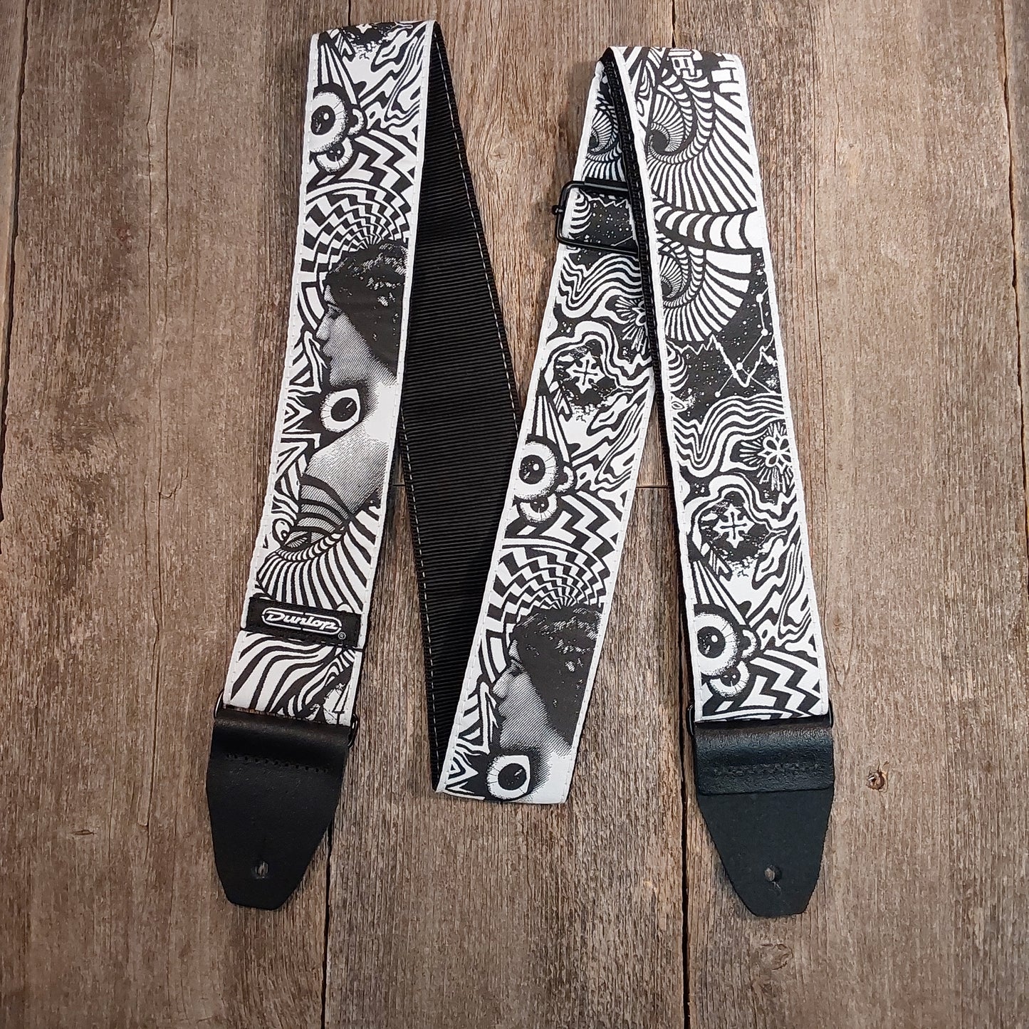 Dunlop ILD02 I Love Dust Vortex B/W Strap