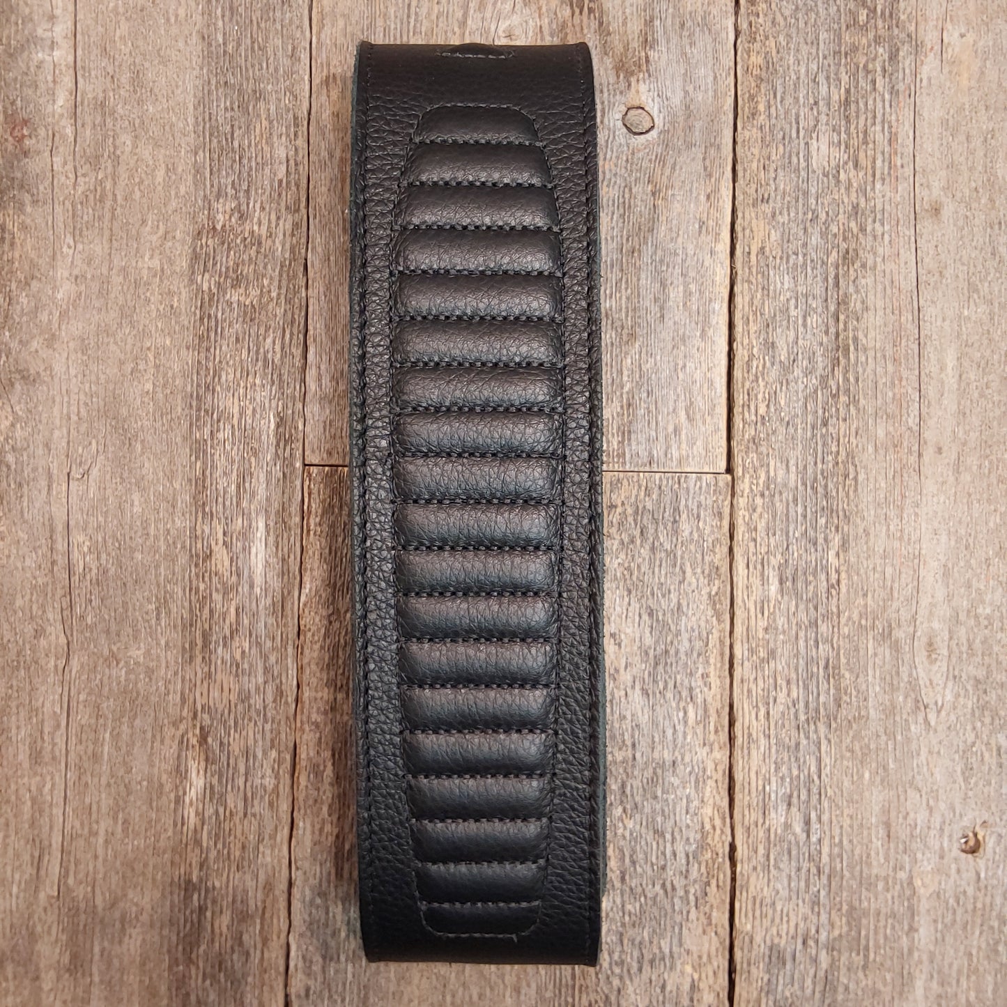 Levy's MG317MTO-BLK Garment Leather Guitar Strap with Motorcycle Jacket inspired Padding Design