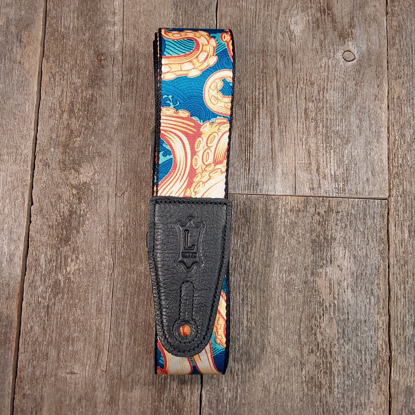 Levy's MPD2-117 Tentacles and Waves 2 inch polyester Guitar Strap