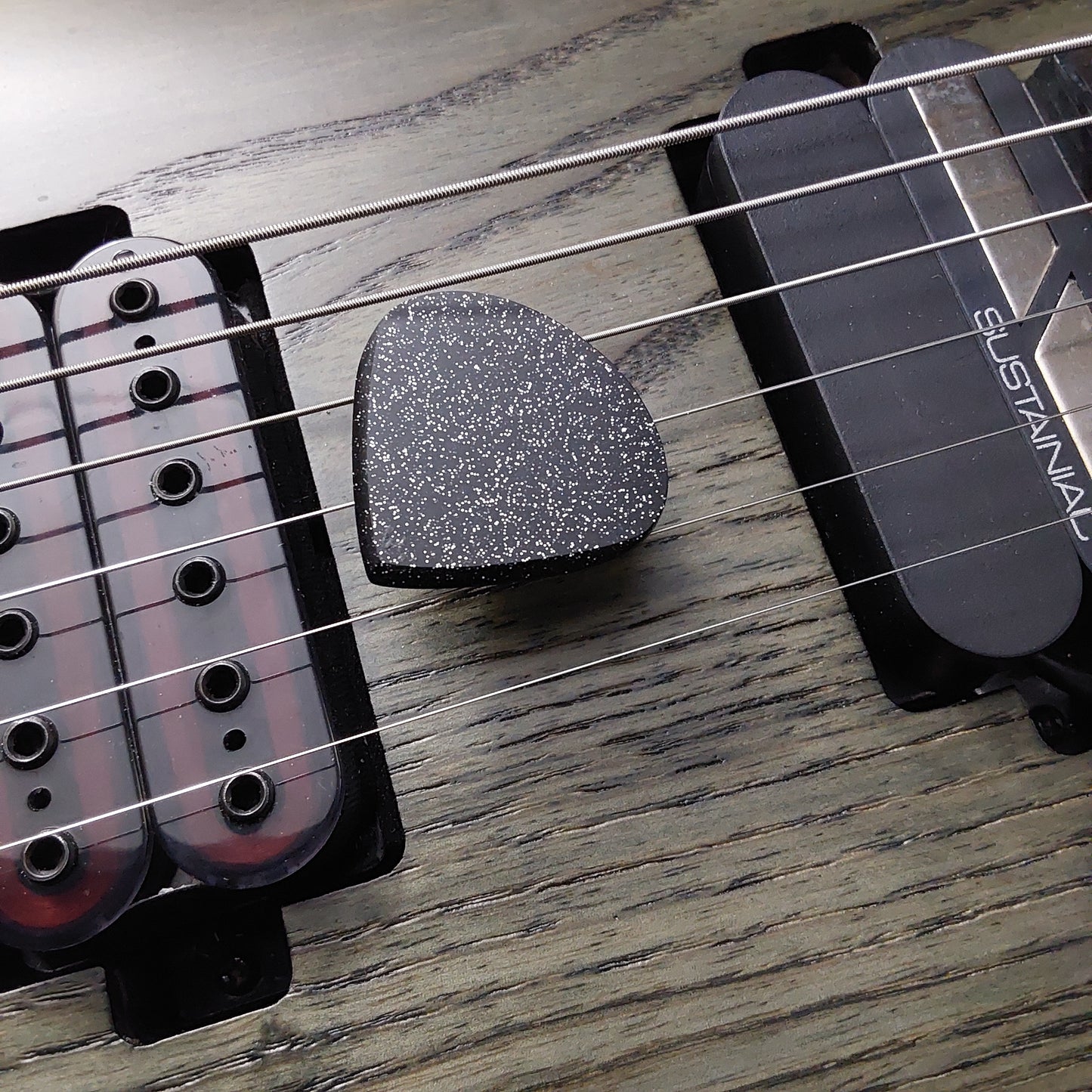 Northern Ghost Plectrums Cloud Black Glitter 3.0mm