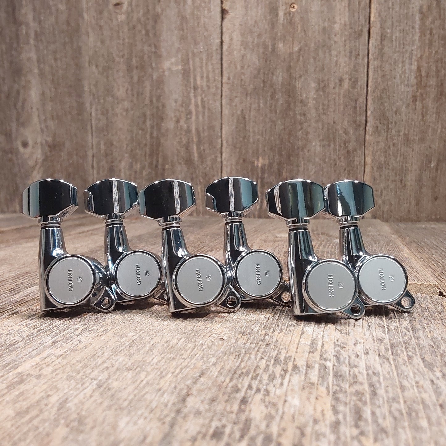 Gotoh SG381 6 in line Tuners 45 degree screw Chrome tuning machines