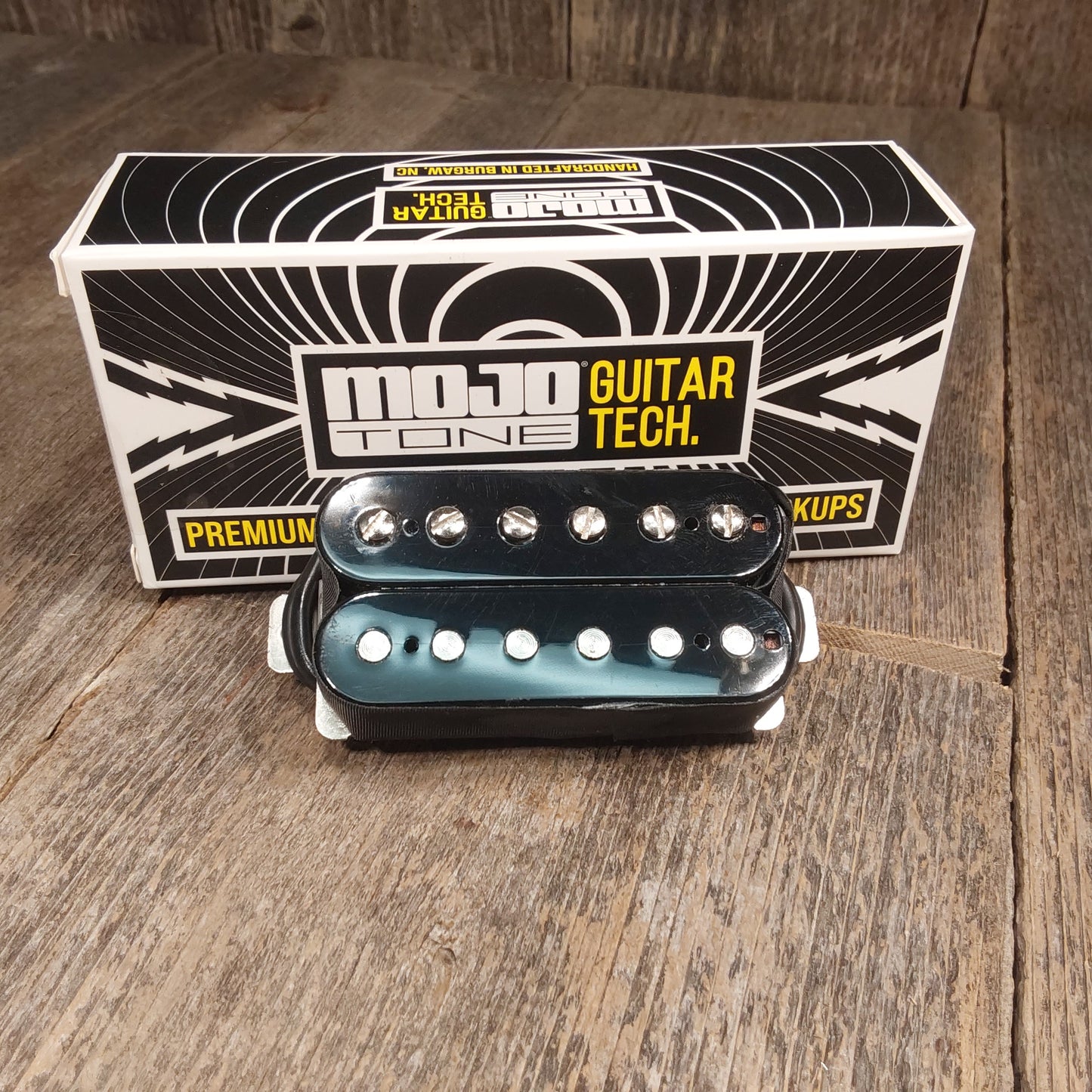 Mojotone DW Tomahawk Gen 2 Humbucker Pickup Bridge Double Black Normal Spaced