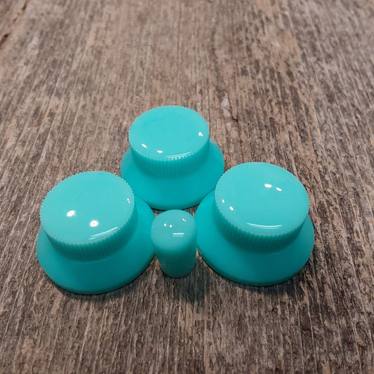 Knobhead PDX - Seafoam Green Bell knobs Set of 3 w/ Blade Switch tip