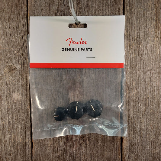 Fender 099-1370-000 Jazz Bass Knobs Black (set of 3)