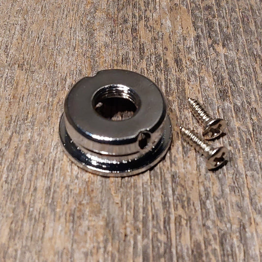 More Gain Parts Electrosocket Tele Jack Plate Chrome