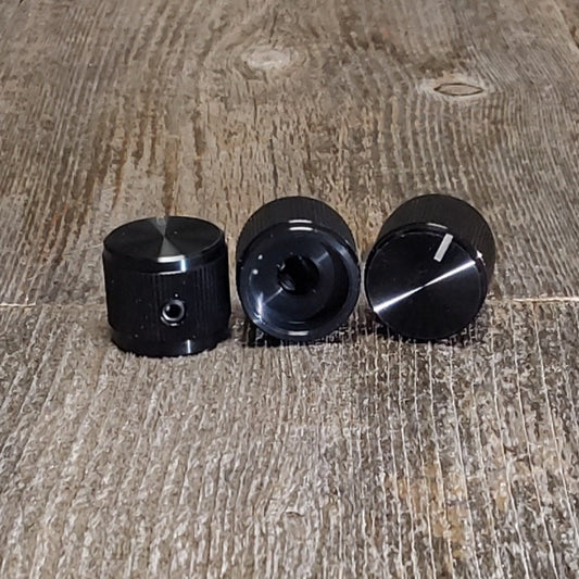 More Gain Parts P-K311 Aluminum Knob Black .75in diameter with set screw