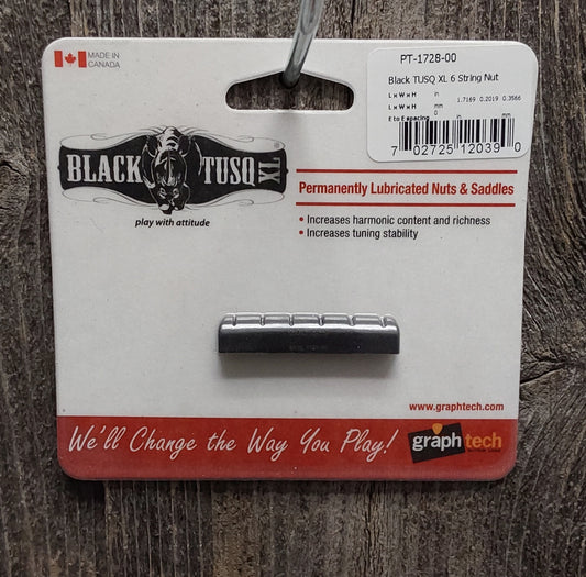 Graphtech PT-1728-00 Black Tusq XL 6 String Nut