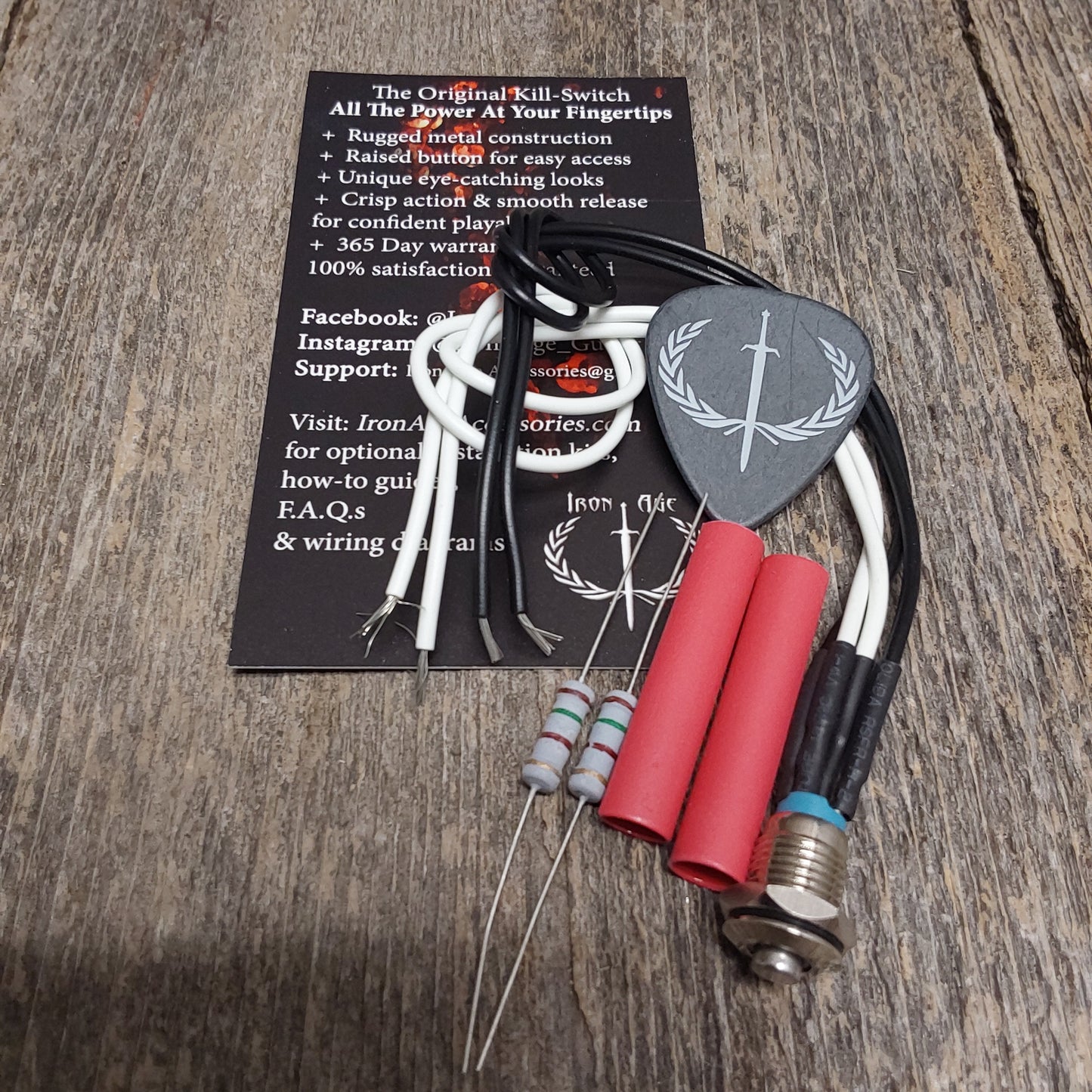 Iron Age Accessories Mini Killswitch w/LED Chrome - no Logo (3 LED colors)