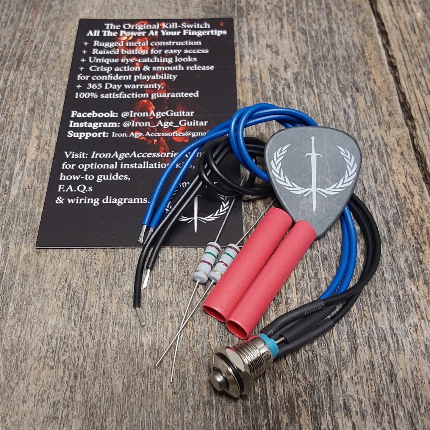 Iron Age Accessories Mini Killswitch w/LED Chrome - no Logo (3 LED colors)