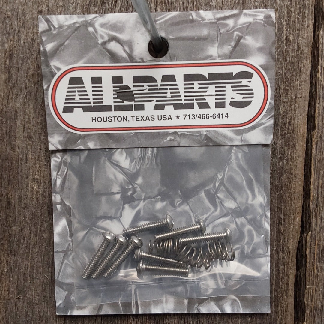 Allparts GS-0007-005 Single Coil Pickup Screws Pack of 8 with 6 springs