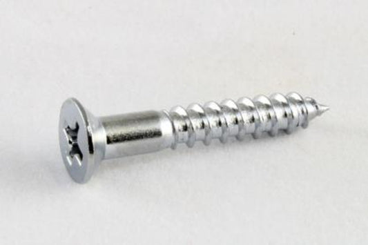 Allparts GS-0063-010 Chrome Bridge Mounting Screws Pack of 5