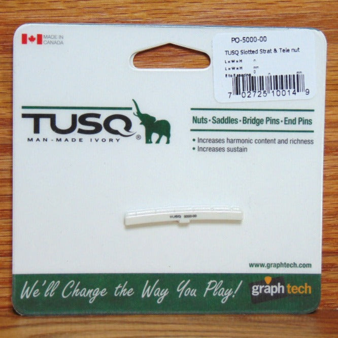 Graphtech PQ-5000 TUSQ Strat Style Nut Flat Bottom (Right Or Left Handed)