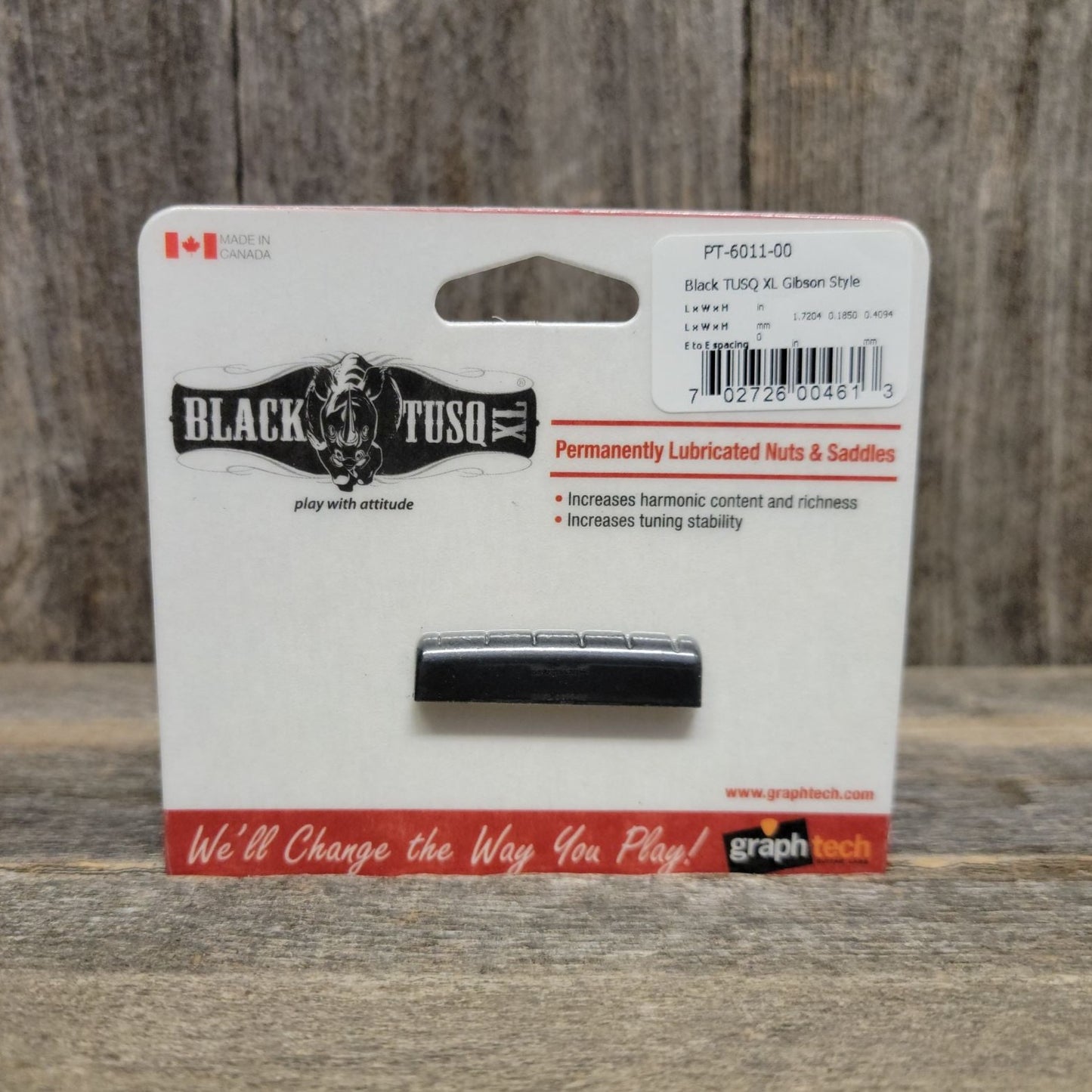 GraphTech Black TUSQ XL PT-6011-00 Gibson Style (Post 2014) Nut