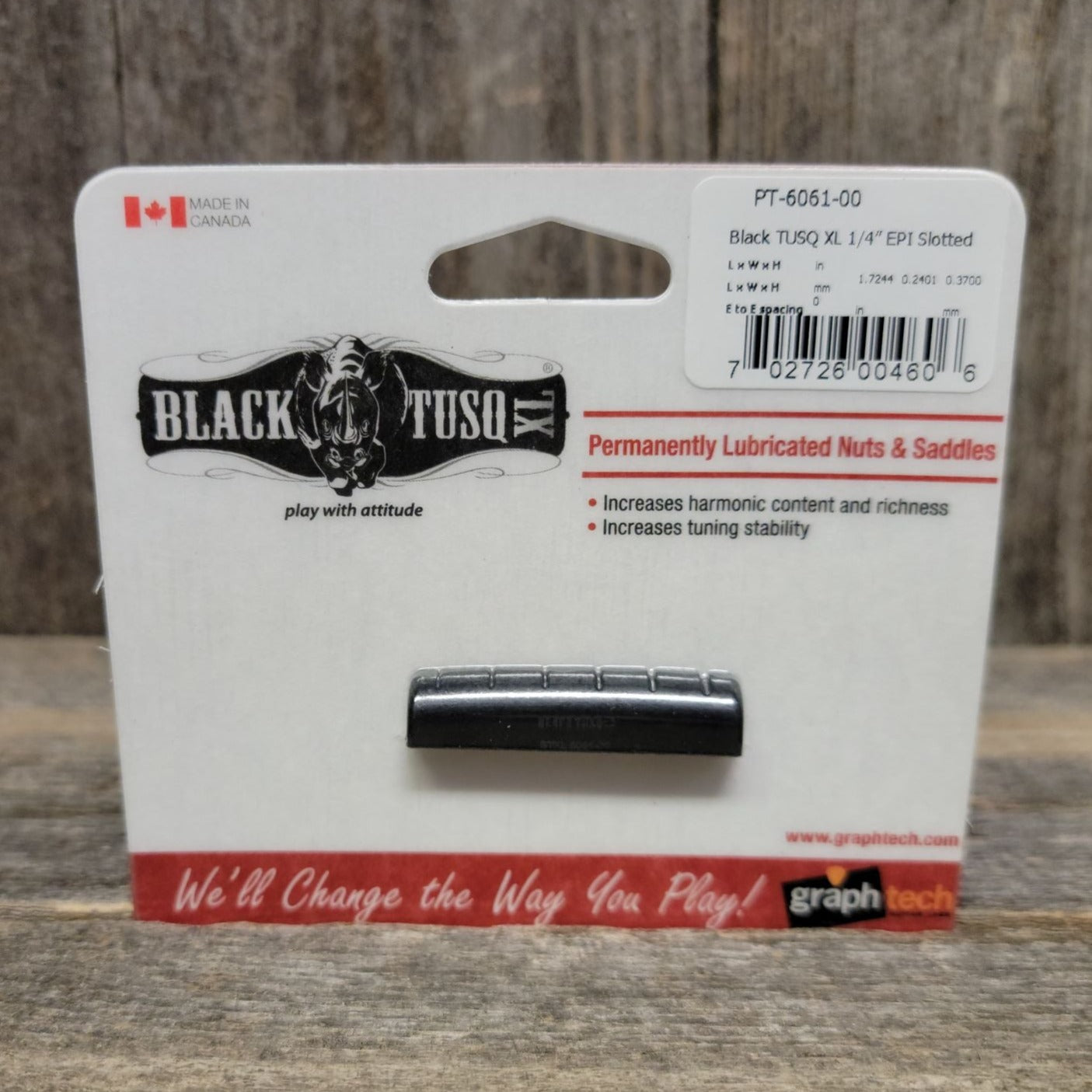 GraphTech Guitar Labs PT-6061-00 Black TUSQ XL Epiphone (Post 2014) Nut