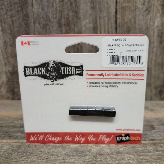GraphTech PT-6643-00 Black TUSQ XL  6 String Nut For PRS and Ibanez
