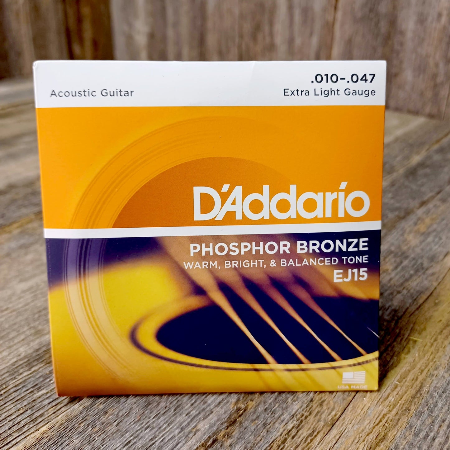 D'Addario EJ15 Acoustic Phosphor Bronze 10-47