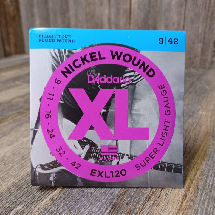 D'Addario EXL120 09-42 Ga XL series Electric Guitar Strings