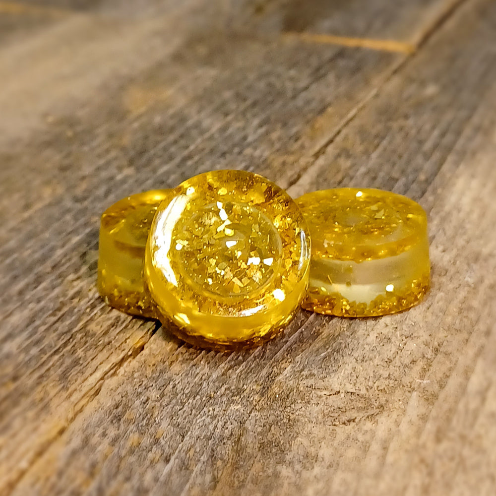 Knobhead PDX Speed Knobs Gold Sparkle (Set of 3)
