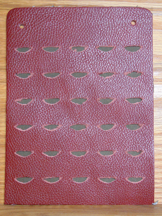 String to Speaker Leather Hanging Pick Holder Display 6x8 Red #7