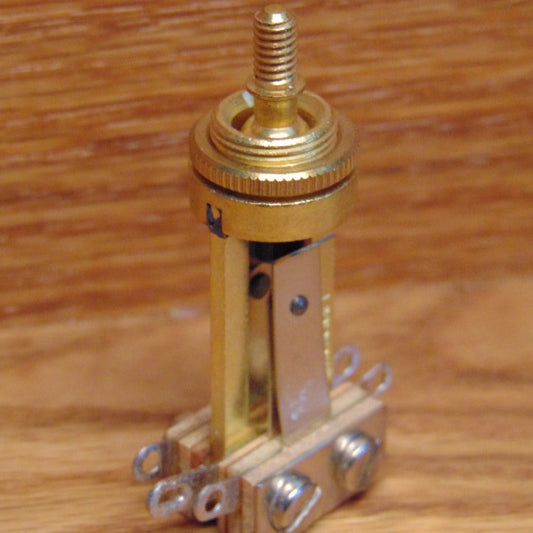 Switchcraft W-SC-W0213 Pickup Selector Toggle Switch For Gibson Straight (Nickel, Brass)