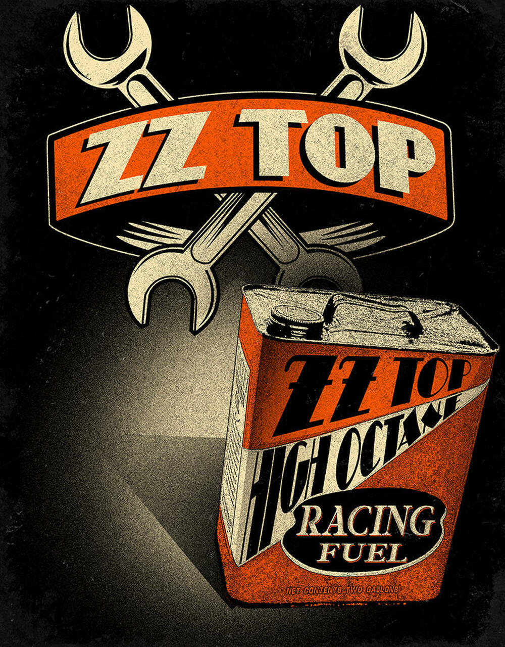 Desperate Enterprises ZZ Top High Octane Metal Sign