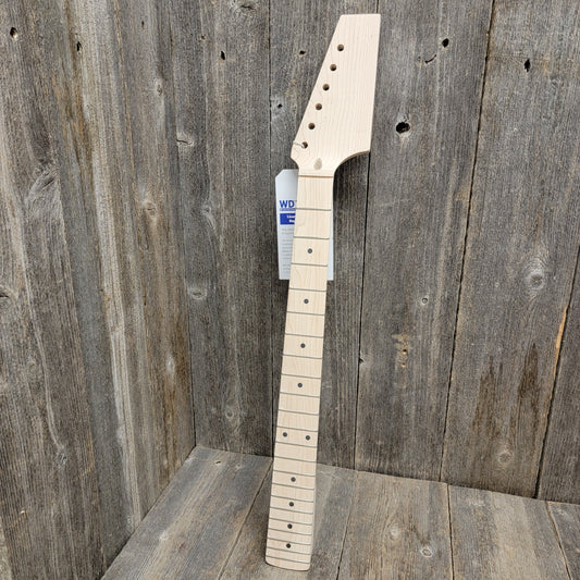 WD PHNSR Pre-Drilled Paddle Headstock 22 Fret Neck For Fender Stratocaster 22 Fret Neck Pocket Rosewood Fretboard