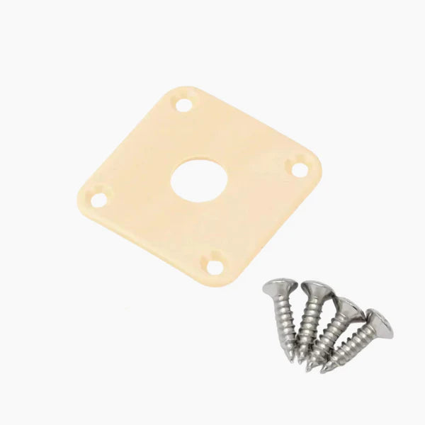 Square Jackplate for Les Paul Plastic