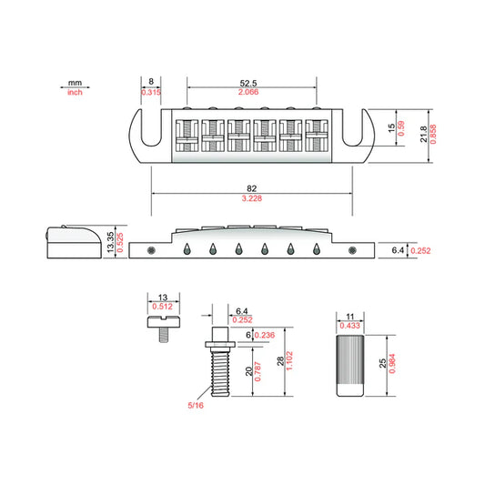 TonePros AVT2G-N Bridge