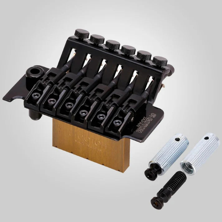 Gotoh GE1996T locking tremolo system with arm, 36mm Block Height, 1-11/16" (43mm) lock nut.