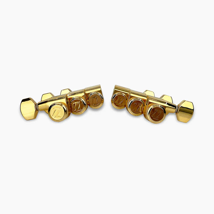 True Lok Mid-Size Locking Tuners - 3x3, Single Pin Schaller Style Button
