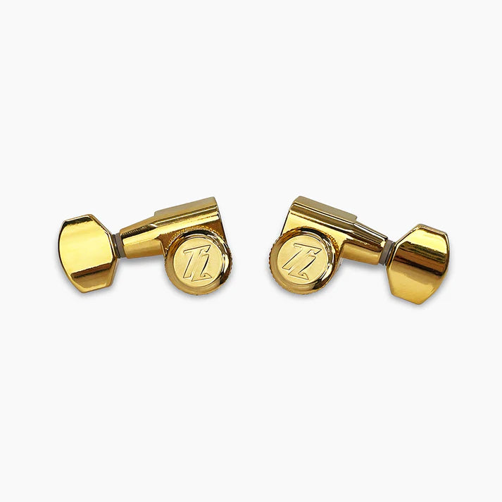 True Lok Mid-Size Locking Tuners - 3x3, Single Pin Schaller Style Button
