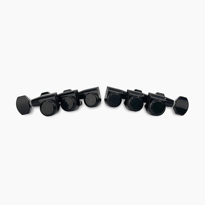 True Lok Mid-Size Locking Tuners - 3x3, Single Pin Schaller Style Button