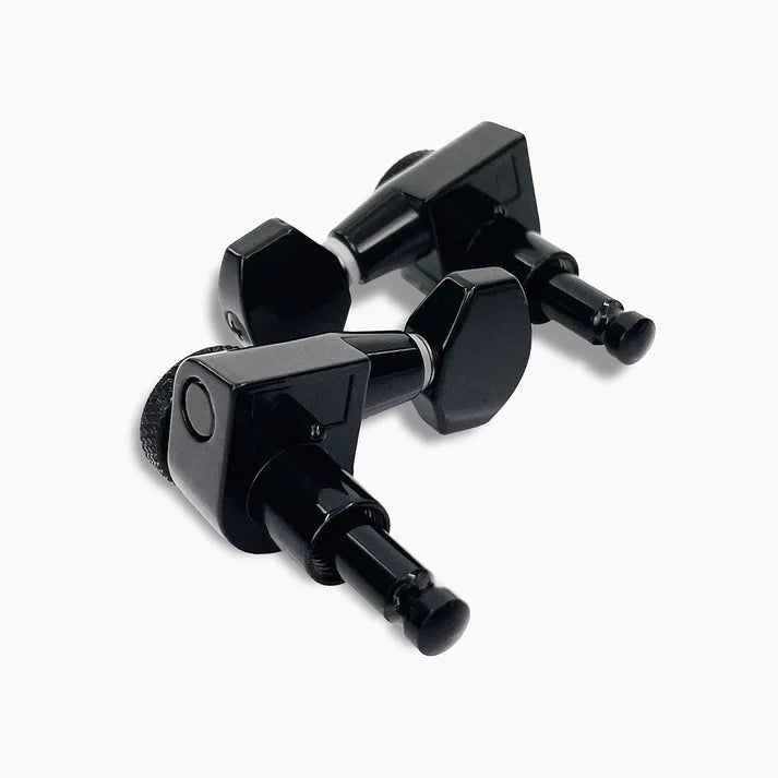True Lok Mid-Size Locking Tuners - 3x3, Single Pin Schaller Style Button