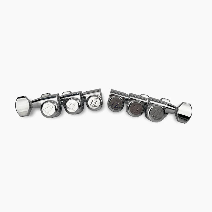 True Lok Mid-Size Locking Tuners - 3x3, Single Pin Schaller Style Button